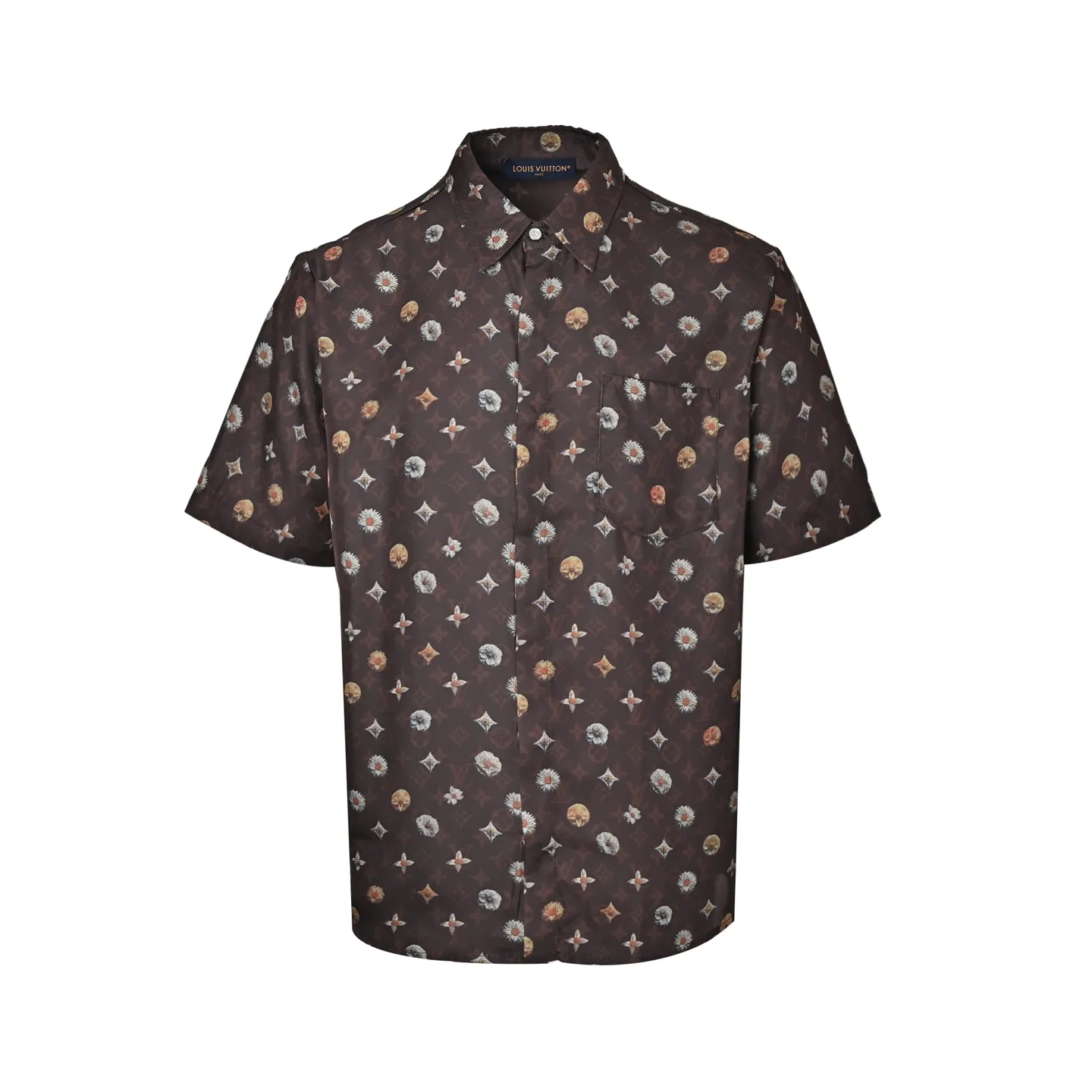 Louis Vuitton/Louis Vuitton 26ss presbyopia daisy all-print suit short-sleeved shirt